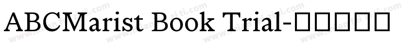 ABCMarist Book Trial字体转换